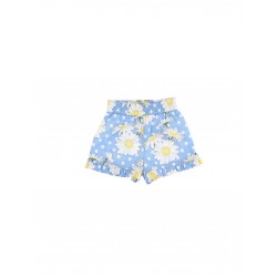 Monnalisa blue daisy shorts