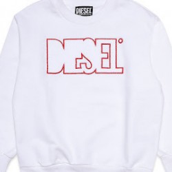 Diesel white logo jumper