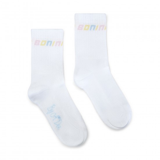 Bonini By ADEE White sport socks 