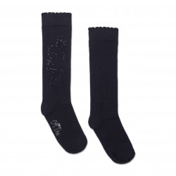 ADEE Seren Black back to school knee high socks 
