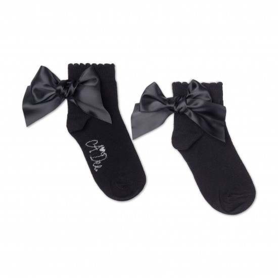 ADEE Black Cara back to school ankle socks 