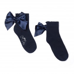 ADEE Dark Navy Cara back to school ankle socks 