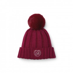 ADEE Deep Cherry Bobbie pom pom hat ADEE Deep Cherry Bobbie pom pom hat