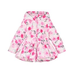 ADEE Pale Pink Ava rose print jacket 