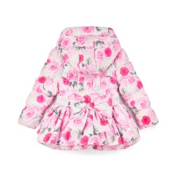 ADEE Pale Pink Ava rose print jacket 