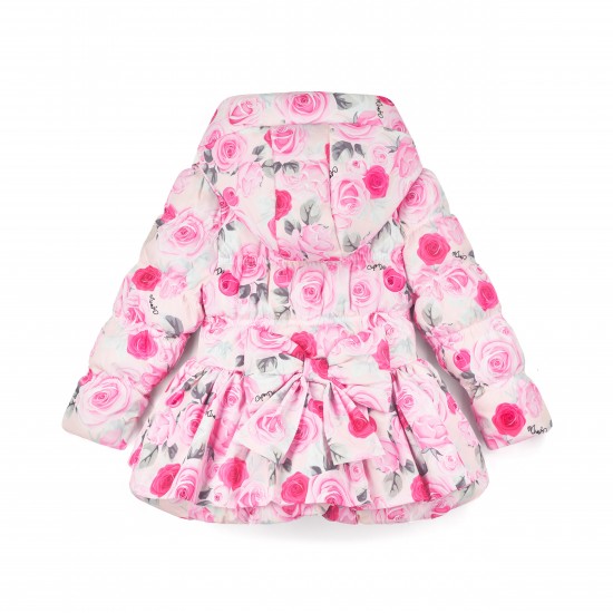 ADEE Pale Pink Ava rose print jacket 