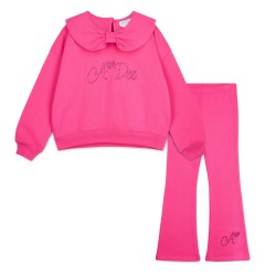 ADEE Fuchsia Pink Amara flare tracksuit 