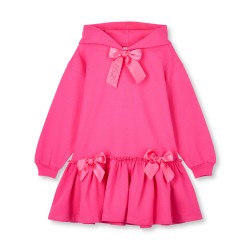 ADEE Fuchsia Pink Alana hoodie sweat dress