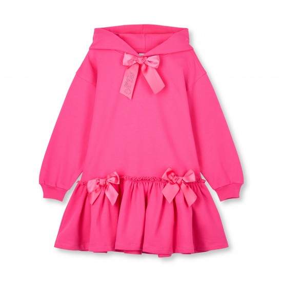 ADEE Fuchsia Pink Alana hoodie sweat dress