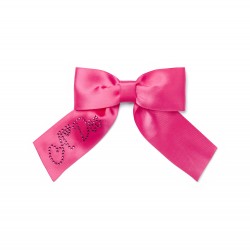 ADEE Fuchsia Pink Ariah satin bow clip 
