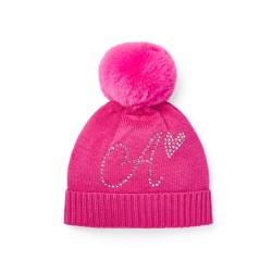 ADEE Fuchsia Pink April pom pom hat 