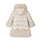 ADEE Stone/Beige Aurora long fur trim jacket