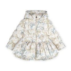 ADEE White Ava bow print jacket 