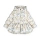 ADEE White Ava bow print jacket 