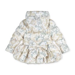 ADEE White Ava bow print jacket 