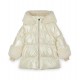 ADEE White Avery short fur trim jacket