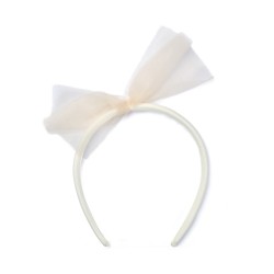 ADEE Gold Brynn tulle bow headband ADEE Gold Brynn tulle bow headband