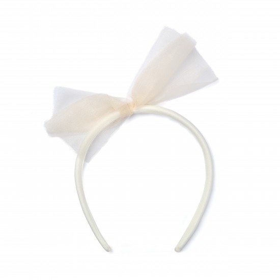 ADEE Gold Brynn tulle bow headband 