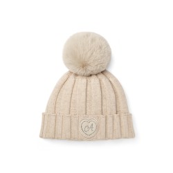 ADEE Gold Bobbie pom pom hat