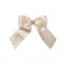 ADEE Gold Ariah satin bow hairclip 