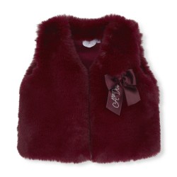 ADEE Deep Cherry Anna fur gilet 
