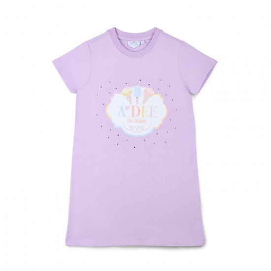 ADEE Lilac Sloane jersey dress