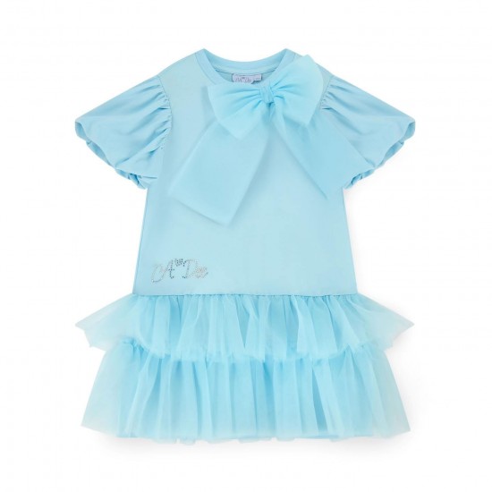 ADEE Blue Sparkle tulle frill dress 