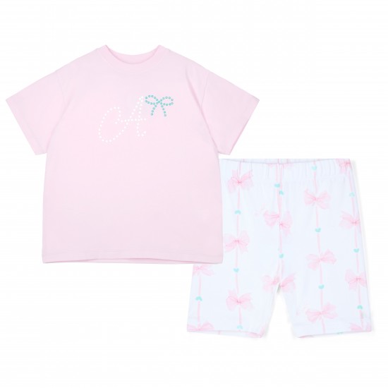 ADEE Pink Rebecca cycling short set