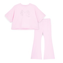 ADEE Pink Samantha flare trouser set 