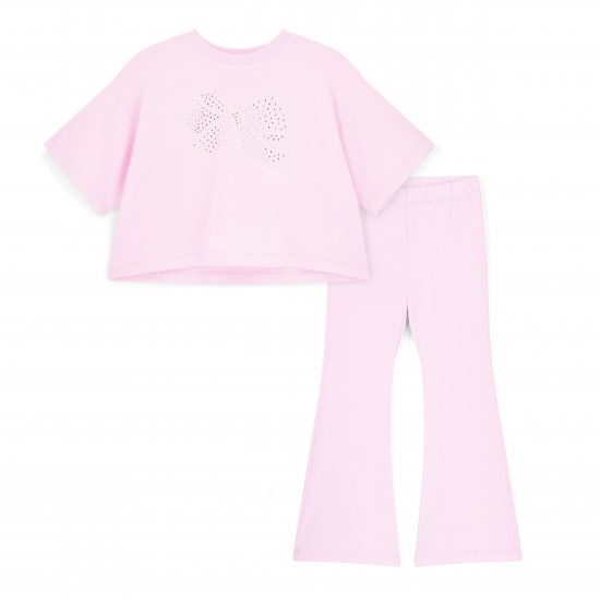 ADEE Pink Samantha flare trouser set 