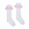 ADEE White Rae knee high socks 
