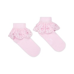 ADEE Pink Rosalie ankle socks 