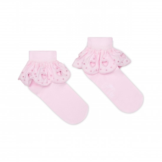 ADEE Pink Rosalie ankle socks 