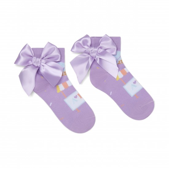 ADEE Lilac Sade ankle socks 