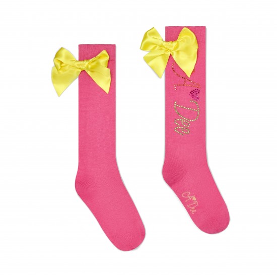 ADEE Pink Tina knee high socks 