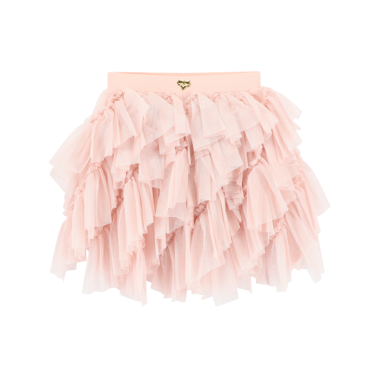 Angels Face Pink Blush rose top + frill skirt set 