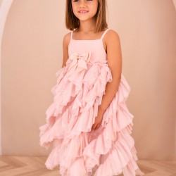 Angels Face Pink Blush Rose frill dress 