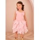Angels Face Pink Blush rose top + frill skirt set 
