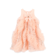 Angels Face Peach frill + sequin bow dress 