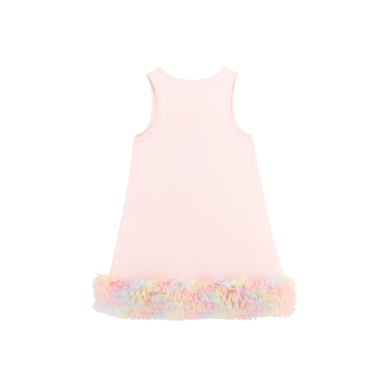 Angels Face Pale Pink rainbow tulle dress 