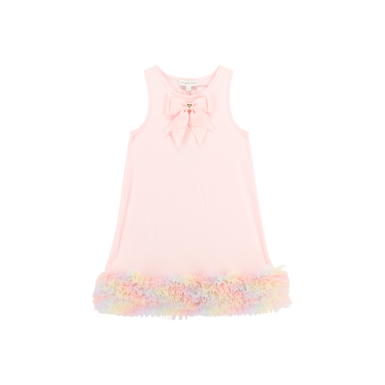Angels Face Pale Pink rainbow tulle dress 
