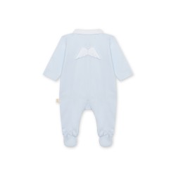 Baby Gi Blue plain angel wings babygrow 