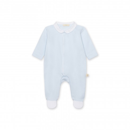 Baby Gi Blue plain angel wings babygrow 