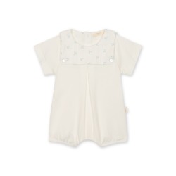 Baby Gi Cream/Blue anchor romper 