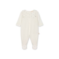 Baby Gi Cream/Blue anchor babygrow 