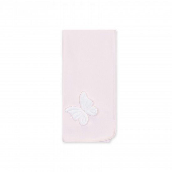 Baby Gi Pink butterfly burp cloth 