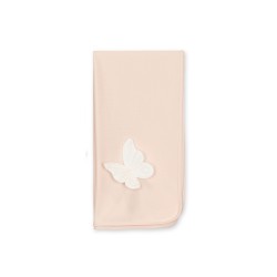 Baby Gi Peach butterfly burp cloth 