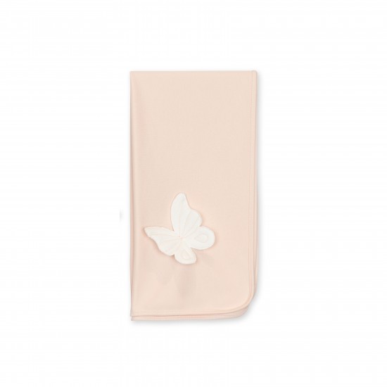 Baby Gi Peach butterfly burp cloth 