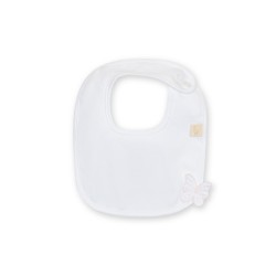 Baby Gi White butterfly bib 