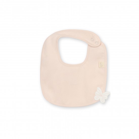 Baby Gi Peach butterfly bib 